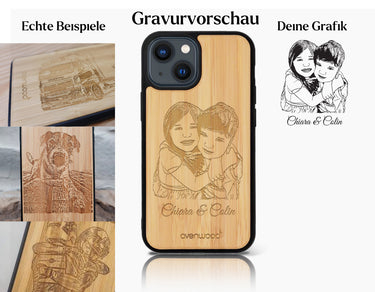INDIVIDUELL iPhone 14 Bambus-Kunststoff